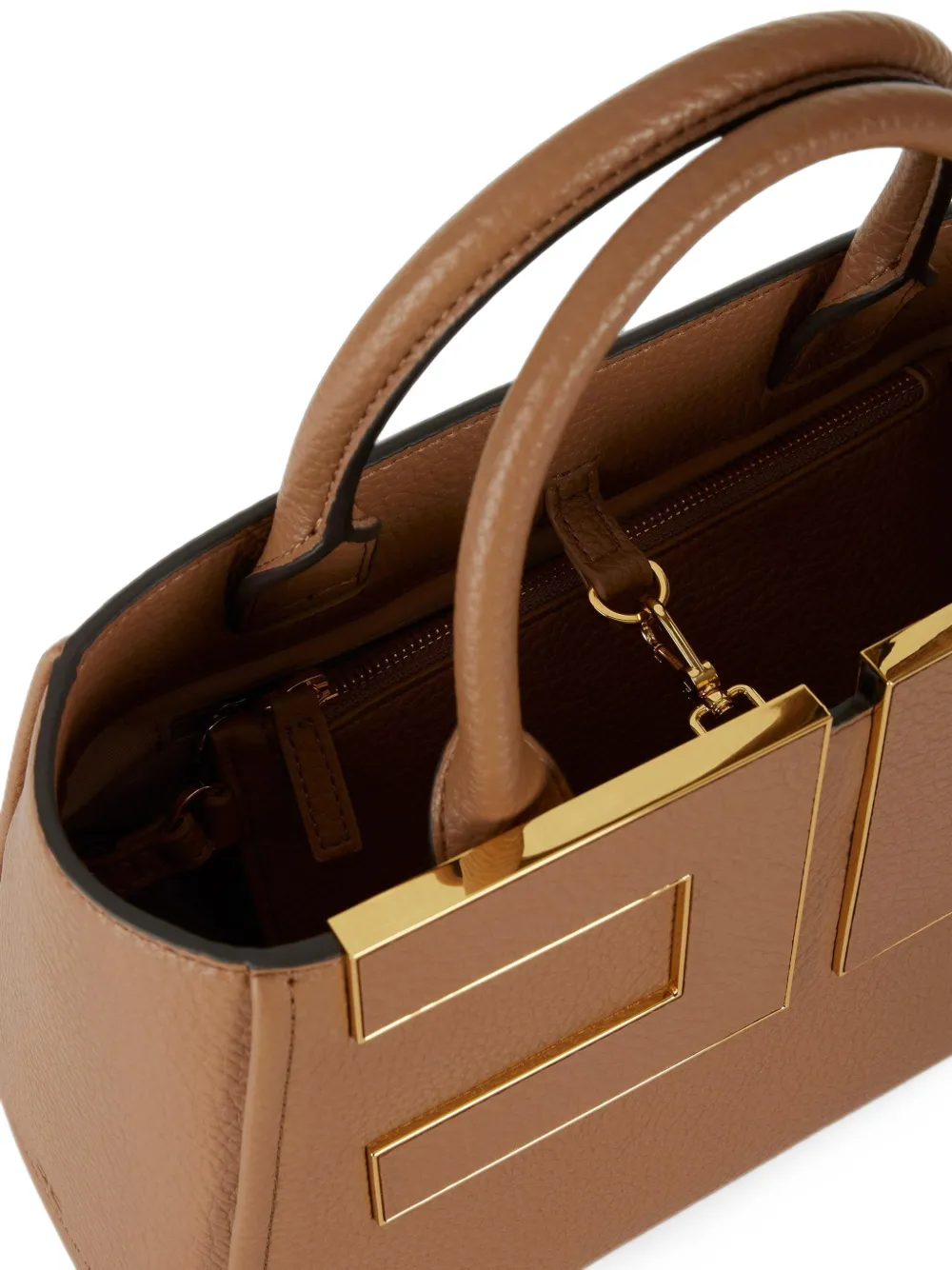 Elisabetta Franchi Shopper met logo Beige