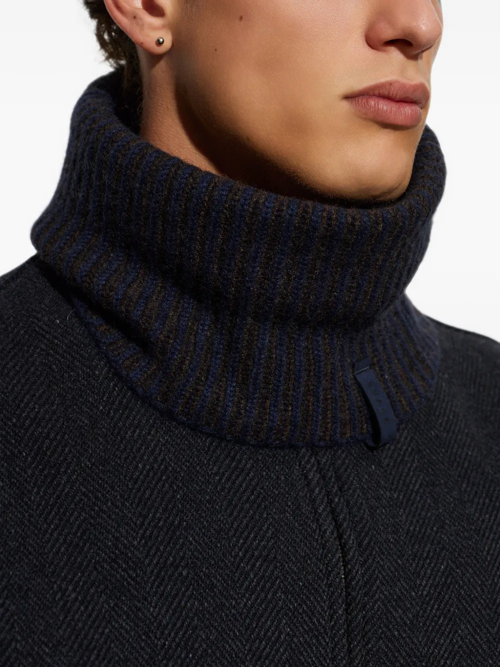 Sease Ribbed Snood in Blue, view 4