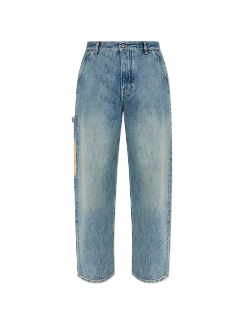 LOEWE washed-denim straight-leg jeans