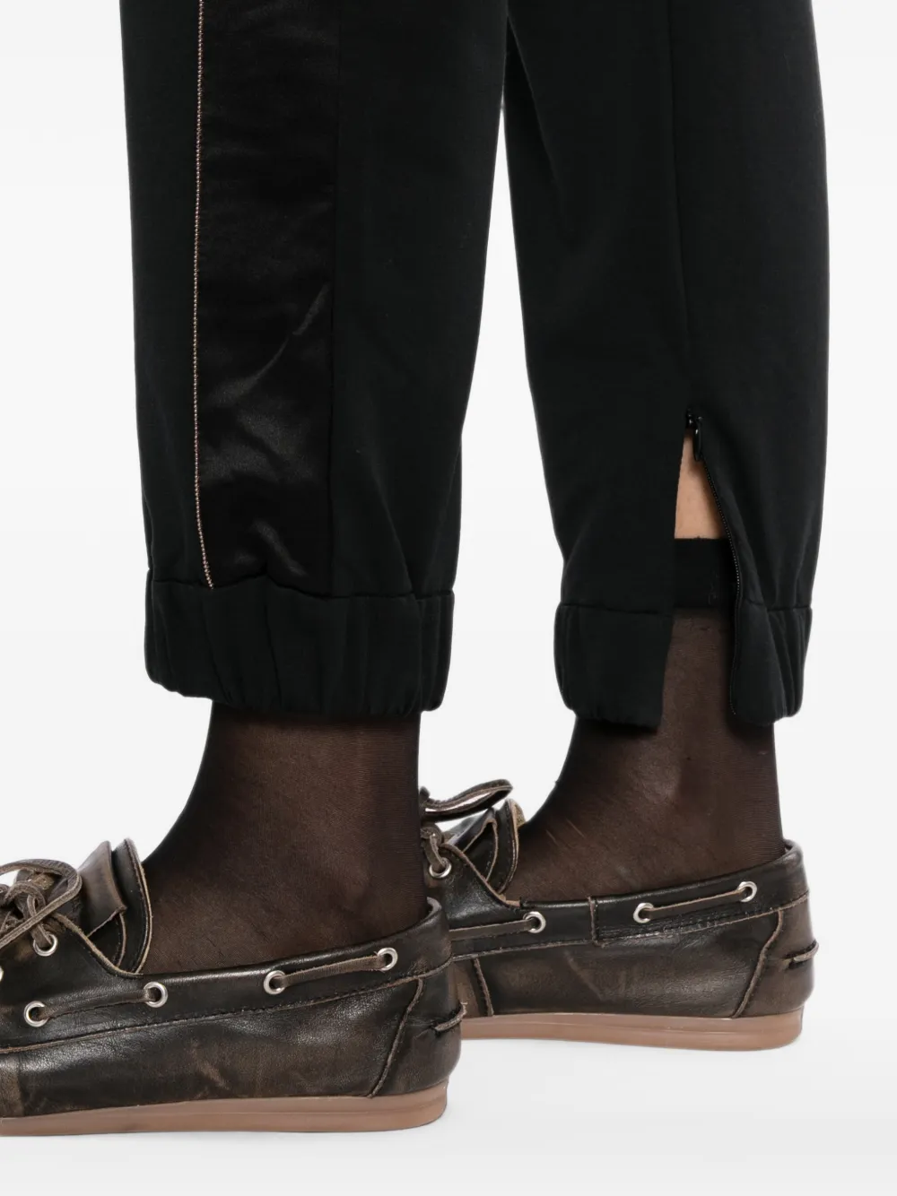 Brunello Cucinelli Vintage Trainingsbroek met trekkoord Zwart