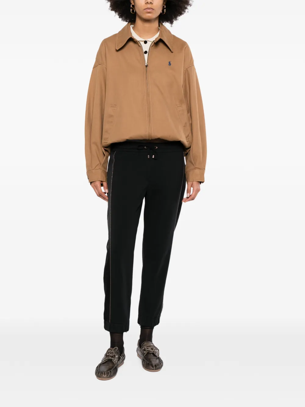 Brunello Cucinelli Vintage Trainingsbroek met trekkoord Zwart