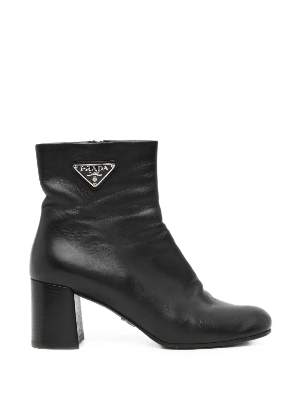 Prada Pre-Owned 70mm leather booties - Nero