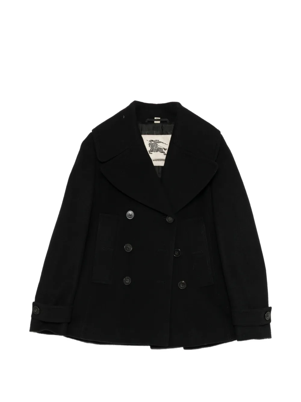 Burberry Pre-Owned double-breasted peacoat - Nero