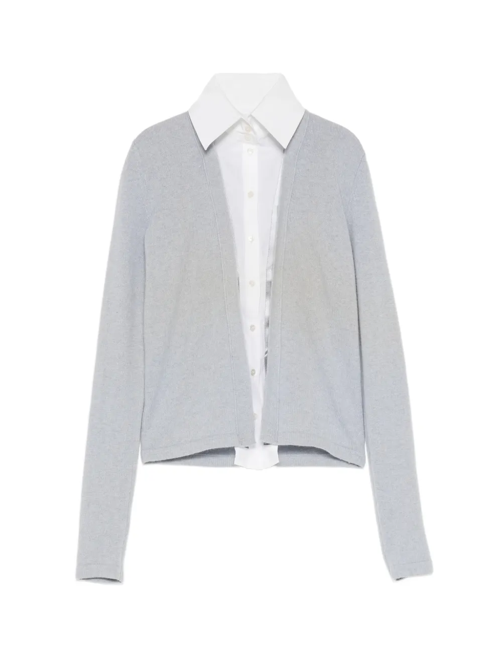 CHANEL Pre-Owned detachable collar sweater - Grigio