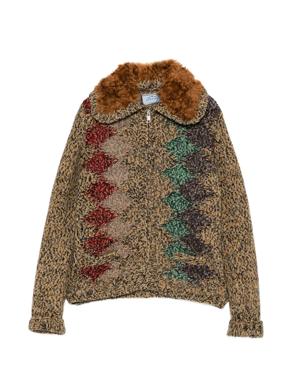 Prada Pre-Owned Cardigan con zip - Toni neutri