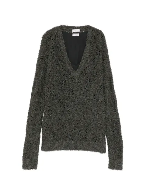 Brunello Cucinelli Vintage V-neck double-layer sweater