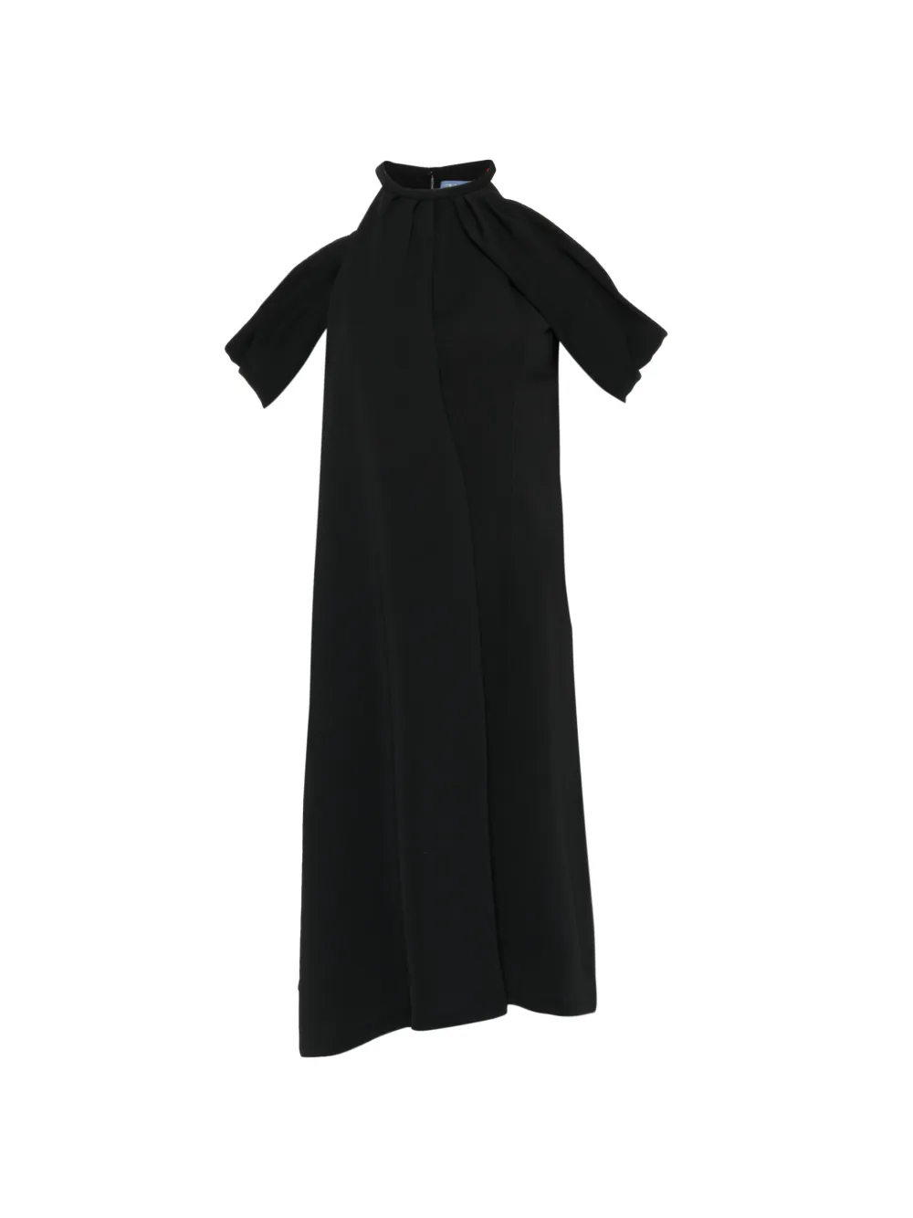 Thierry Mugler Pre-Owned robe mi-longue à col montant - Noir Thierry Mugler Pre-Owned robe mi-longue à col montant - Noir