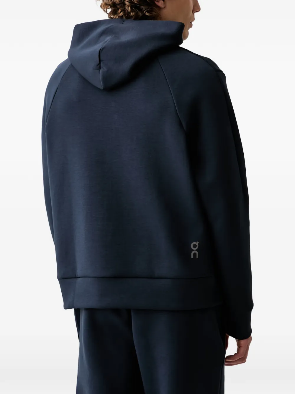 On Focus Tech hoodie met trekkoord en logo-print Blauw