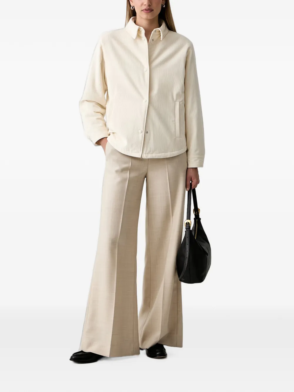 Paul & Shark Ribfluwelen overhemd Beige