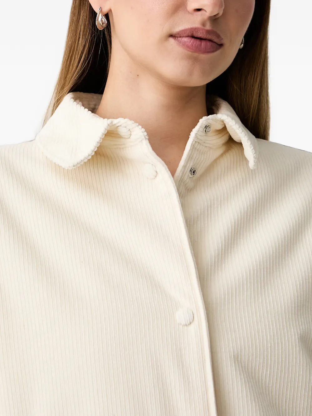 Paul & Shark Ribfluwelen overhemd Beige