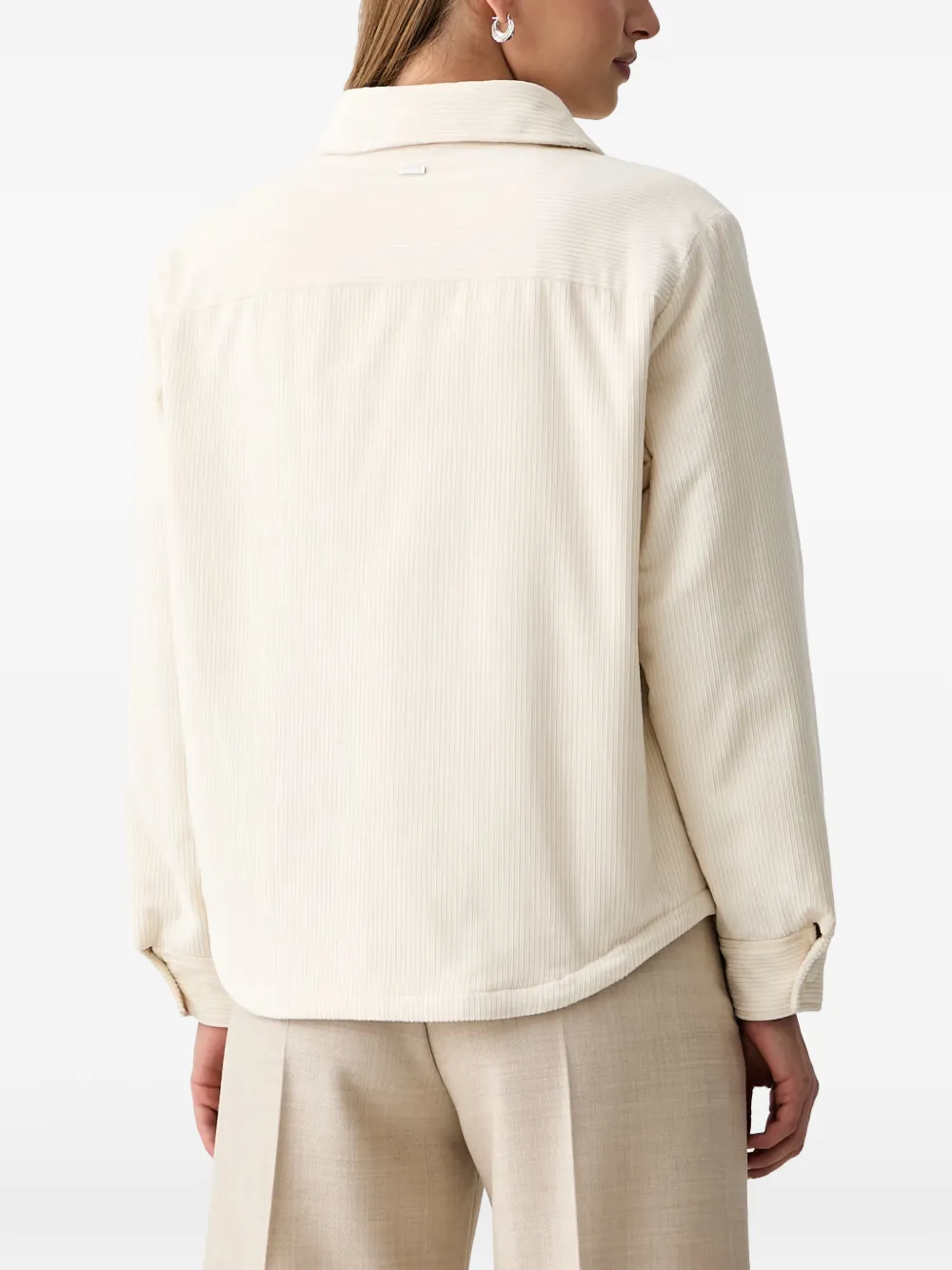 Paul & Shark Ribfluwelen overhemd Beige