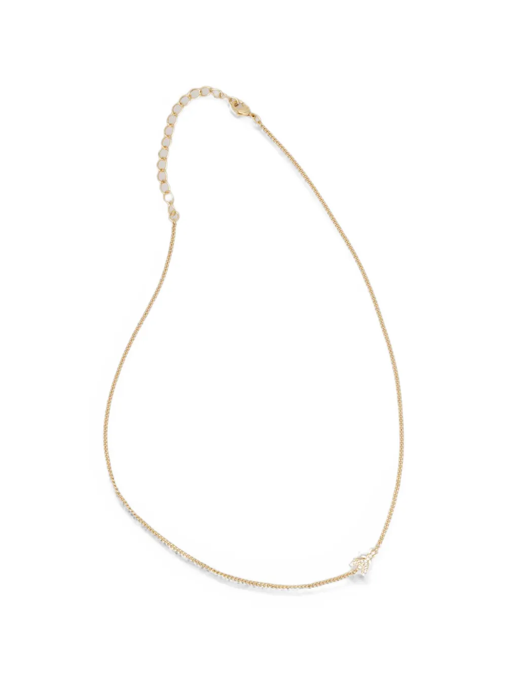 Patrizia Pepe Fly crystal-embellished necklace - Gold