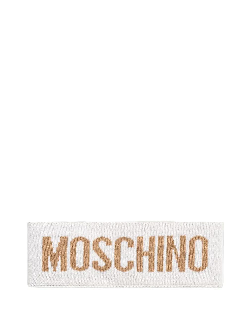 Moschino logo-intarsia knitted headband