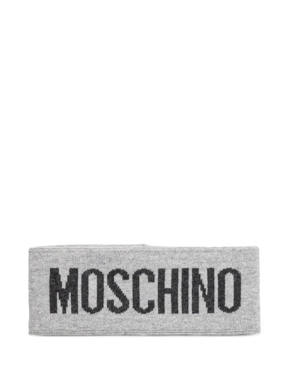 Moschino logo-intarsia knitted headband · One Size