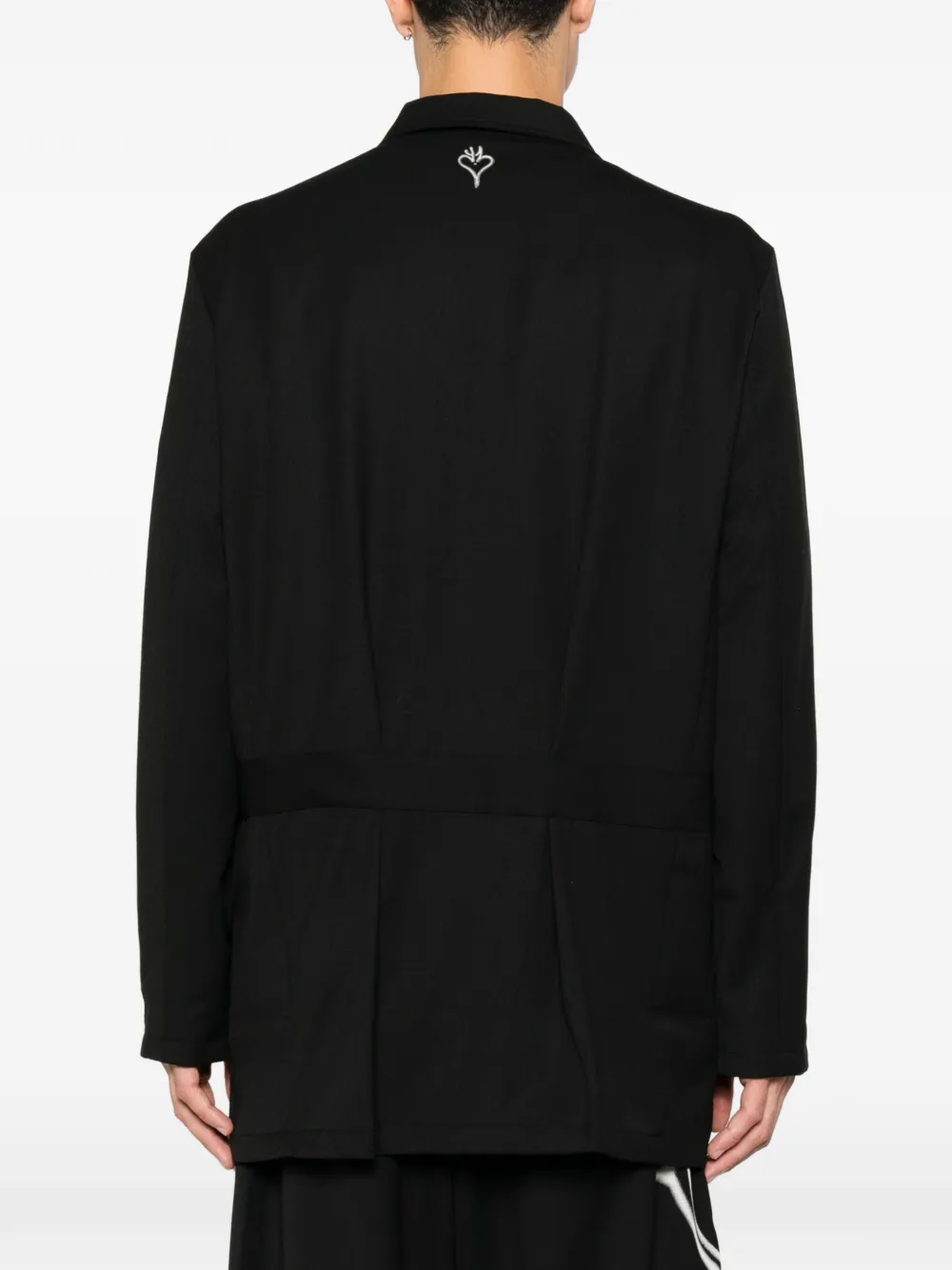 Y-3 Blazer met bewerkte revers Zwart