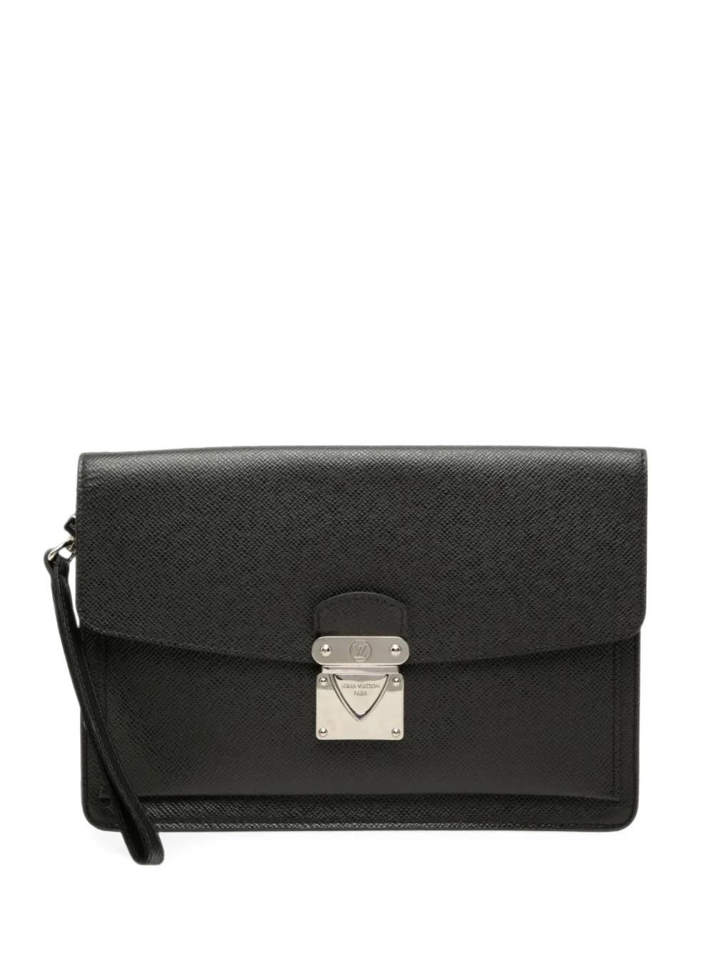 Louis Vuitton Pre-Owned Clutch Belaia in pelle pelle Taïga 2012 - Nero