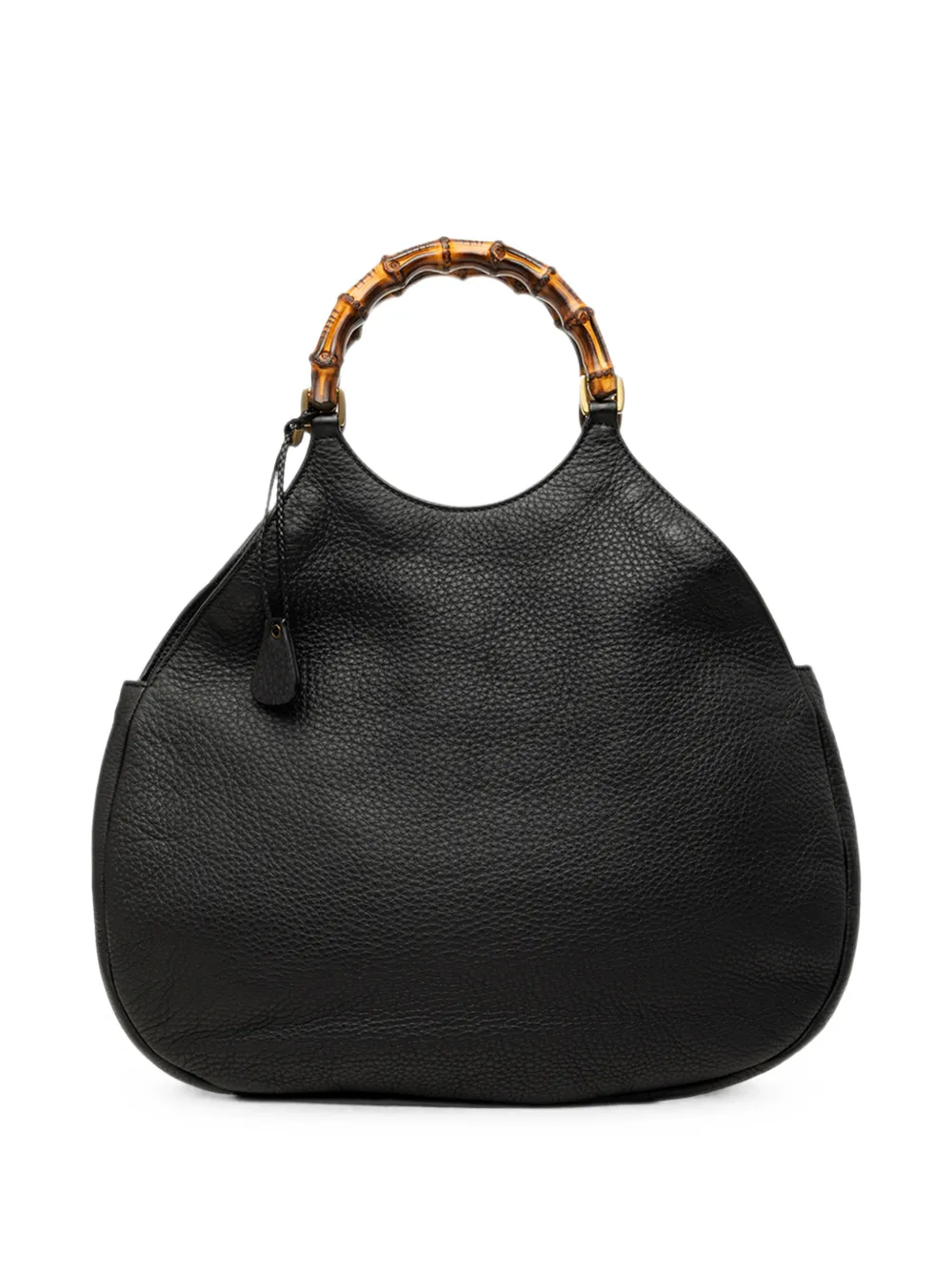 Gucci Pre-Owned 2000-2015 Bamboo Tasche aus gekörntem Kalbsleder - Schwarz
