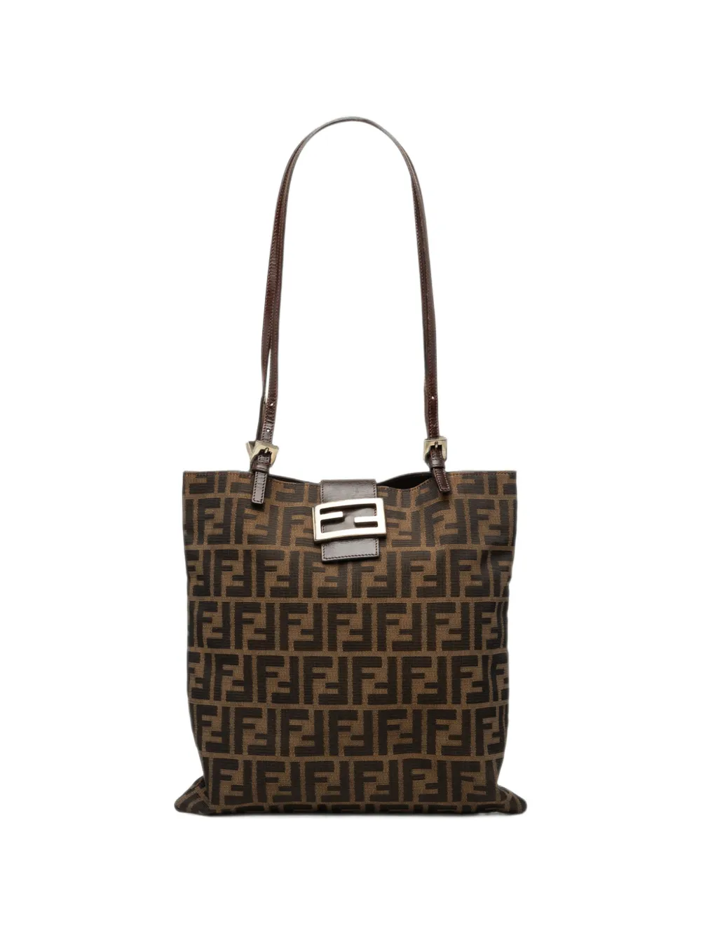 Fendi Pre-Owned Borsa tote in tela con motivo Zucca XX secolo - Marrone