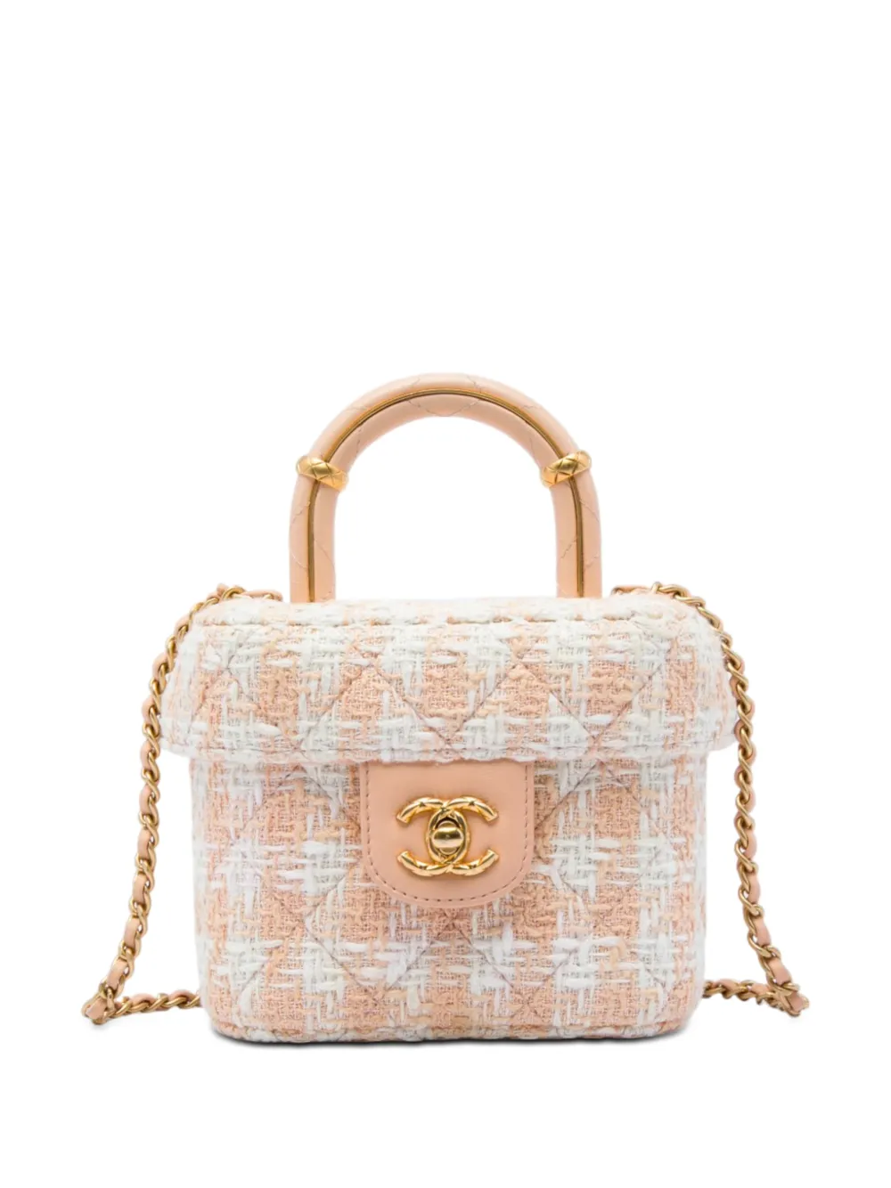 CHANEL Pre-Owned 2021-2026 Mini Tweed Crush Top Handle Bag satchel - Toni neutri