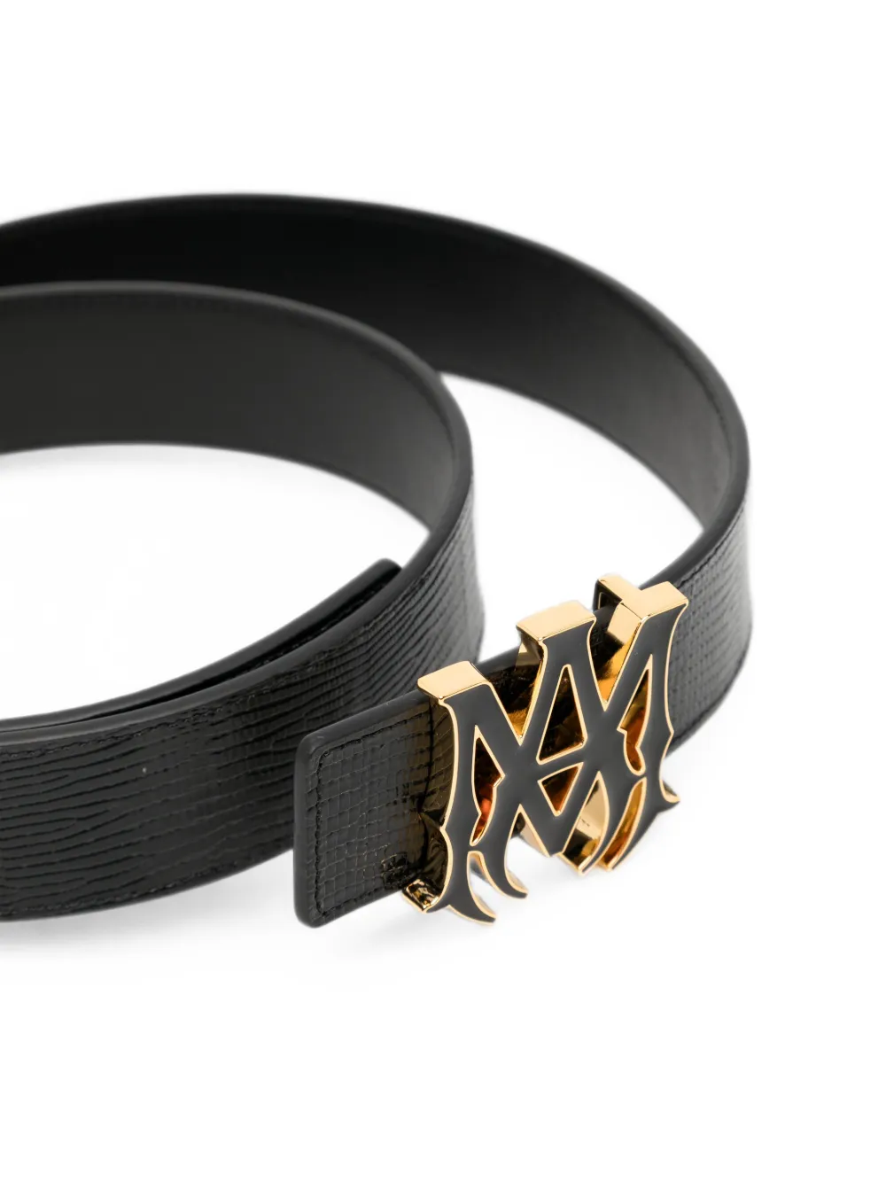 AMIRI MA riem met hagedissen-effect Zwart