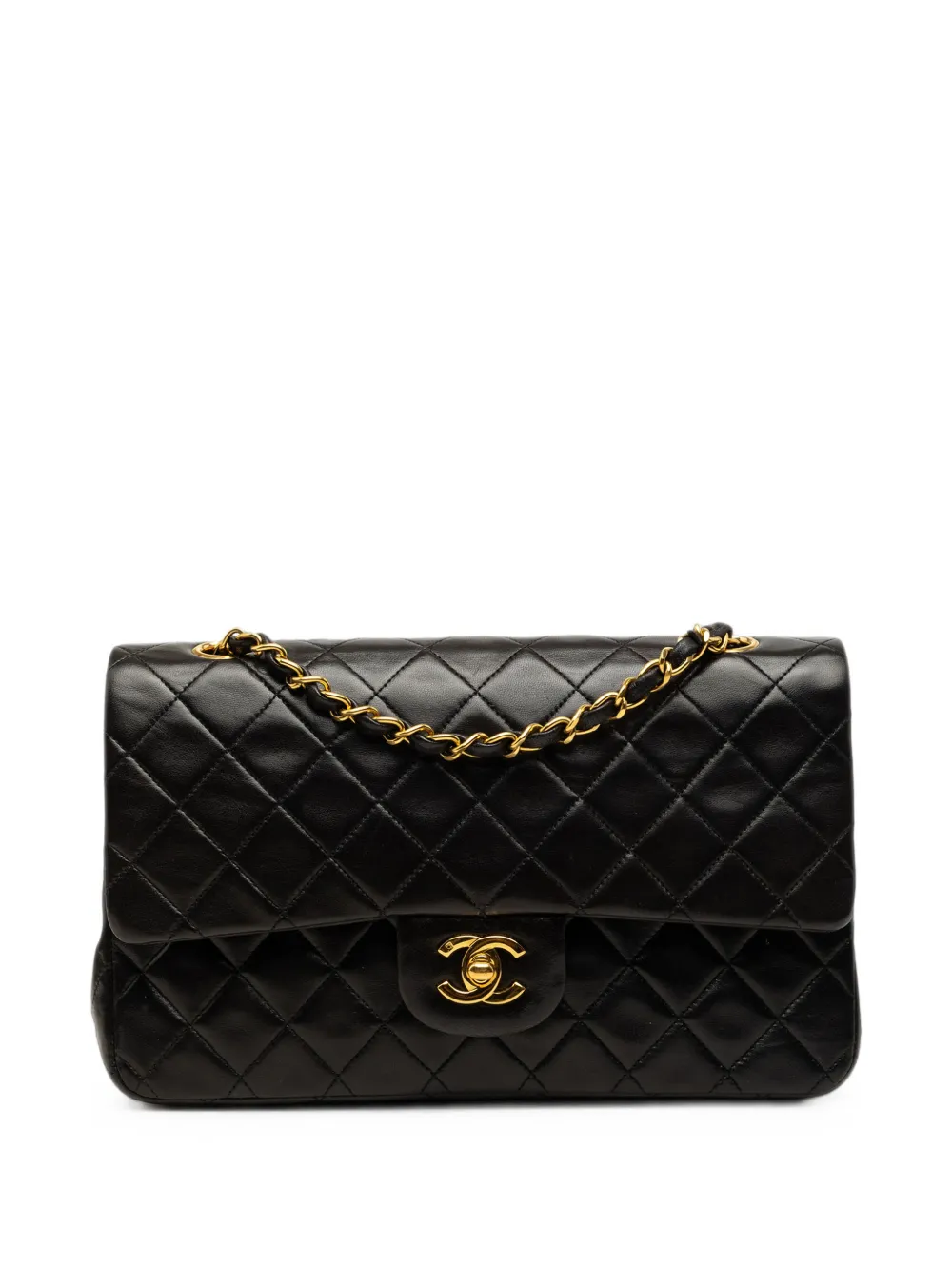 CHANEL Pre-Owned 1994-1996 Medium Classic Lambskin Double Flap shoulder bag - Nero