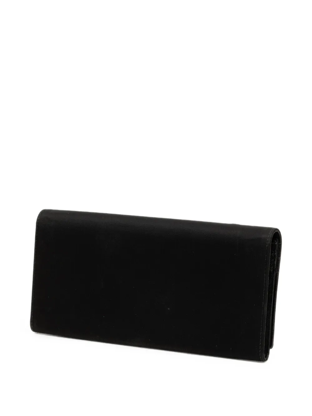 Prada Pre-Owned 2000-2013 Tessuto lange portemonnee Zwart
