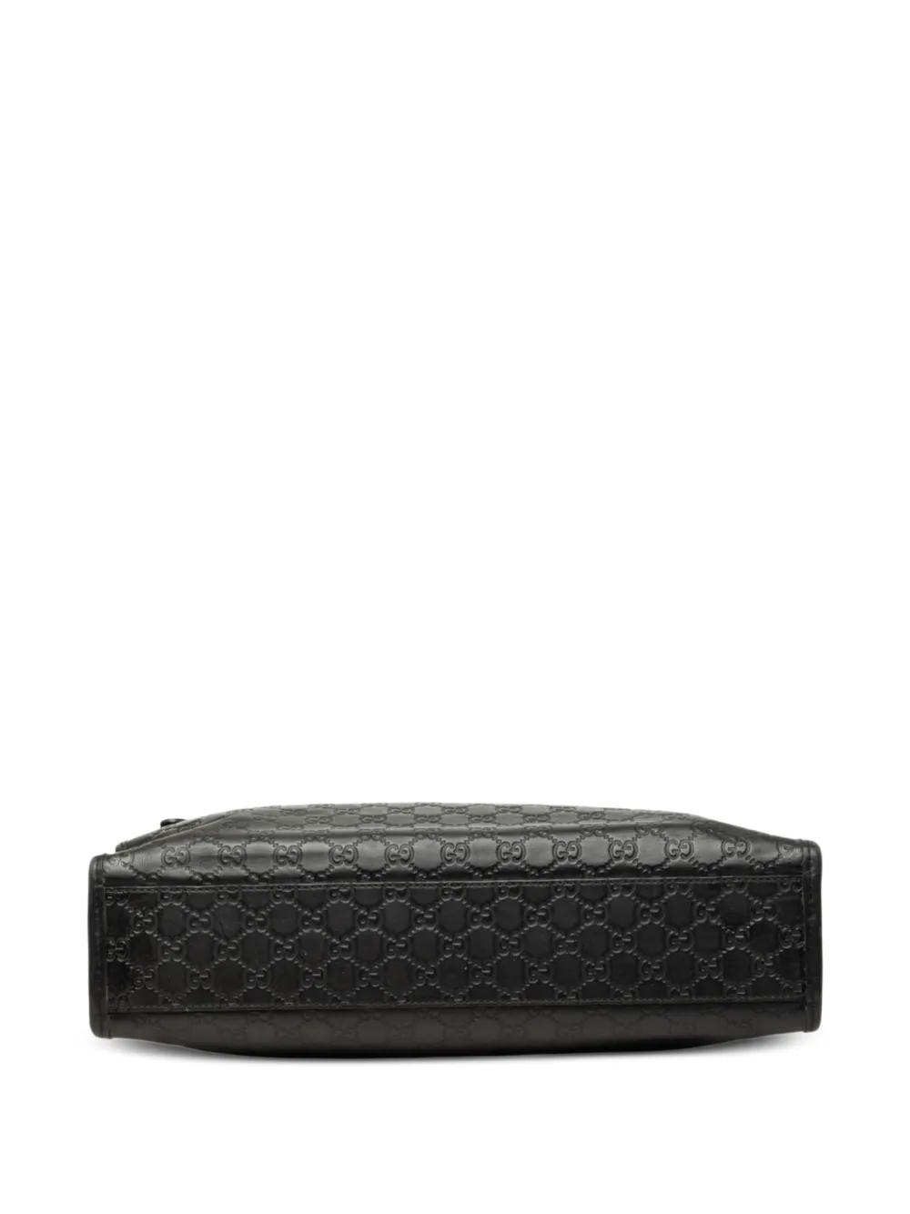 Gucci Pre-Owned 2000-2015 Guccissima Web aktetas Zwart