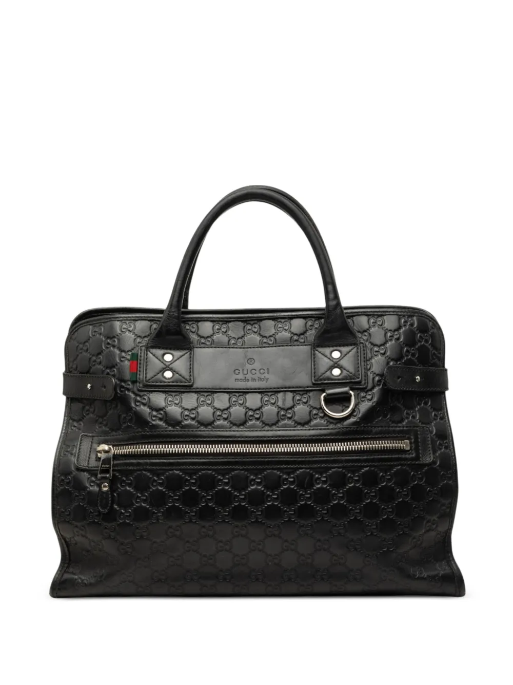 Gucci Pre-Owned 2000-2015 Guccissima Web business bag - Nero