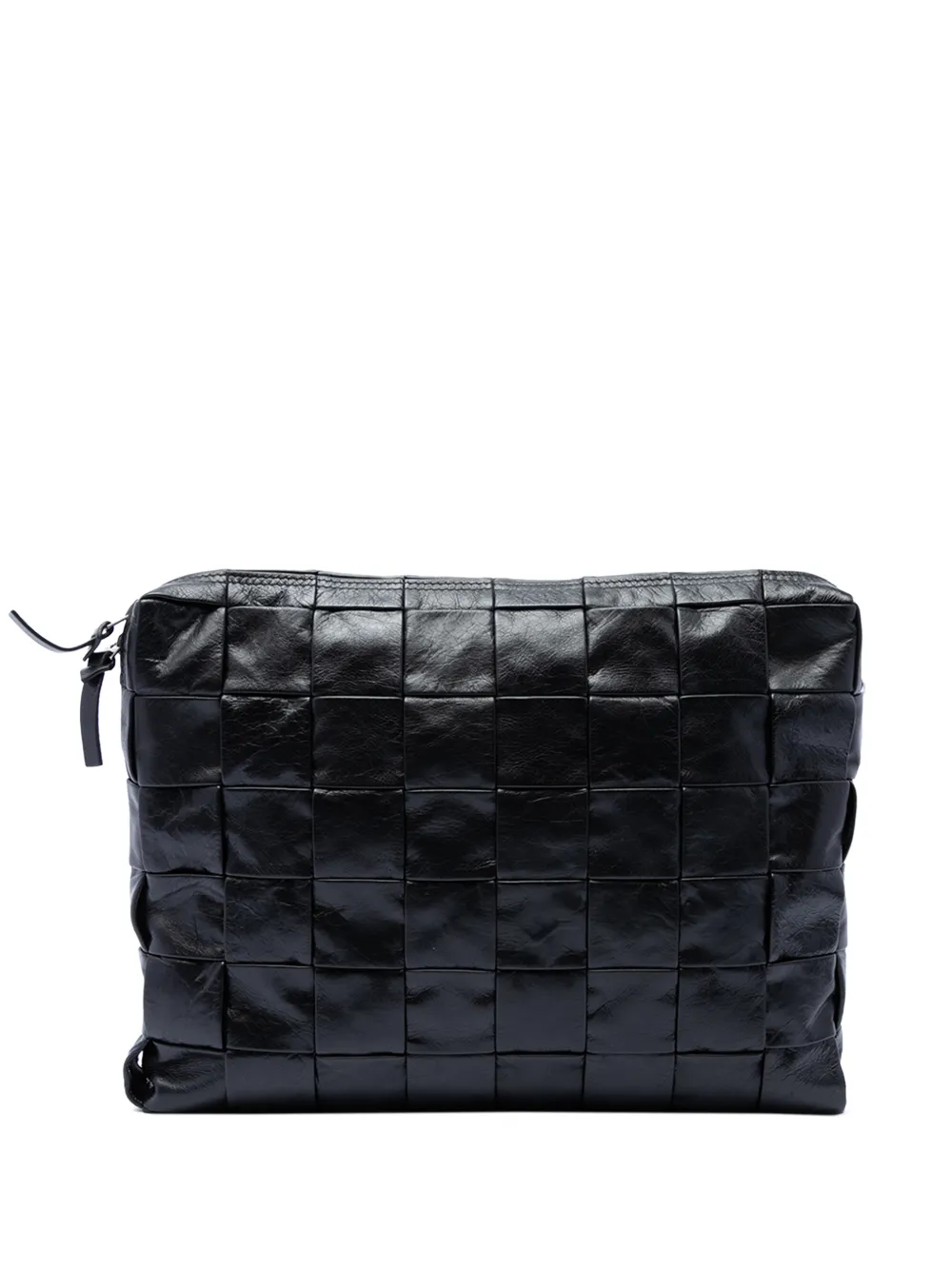 Bottega Veneta Pre-Owned Clutch Cassette in pelle di vitello con motivo Maxi Intrecciato 2012-2026 - Nero