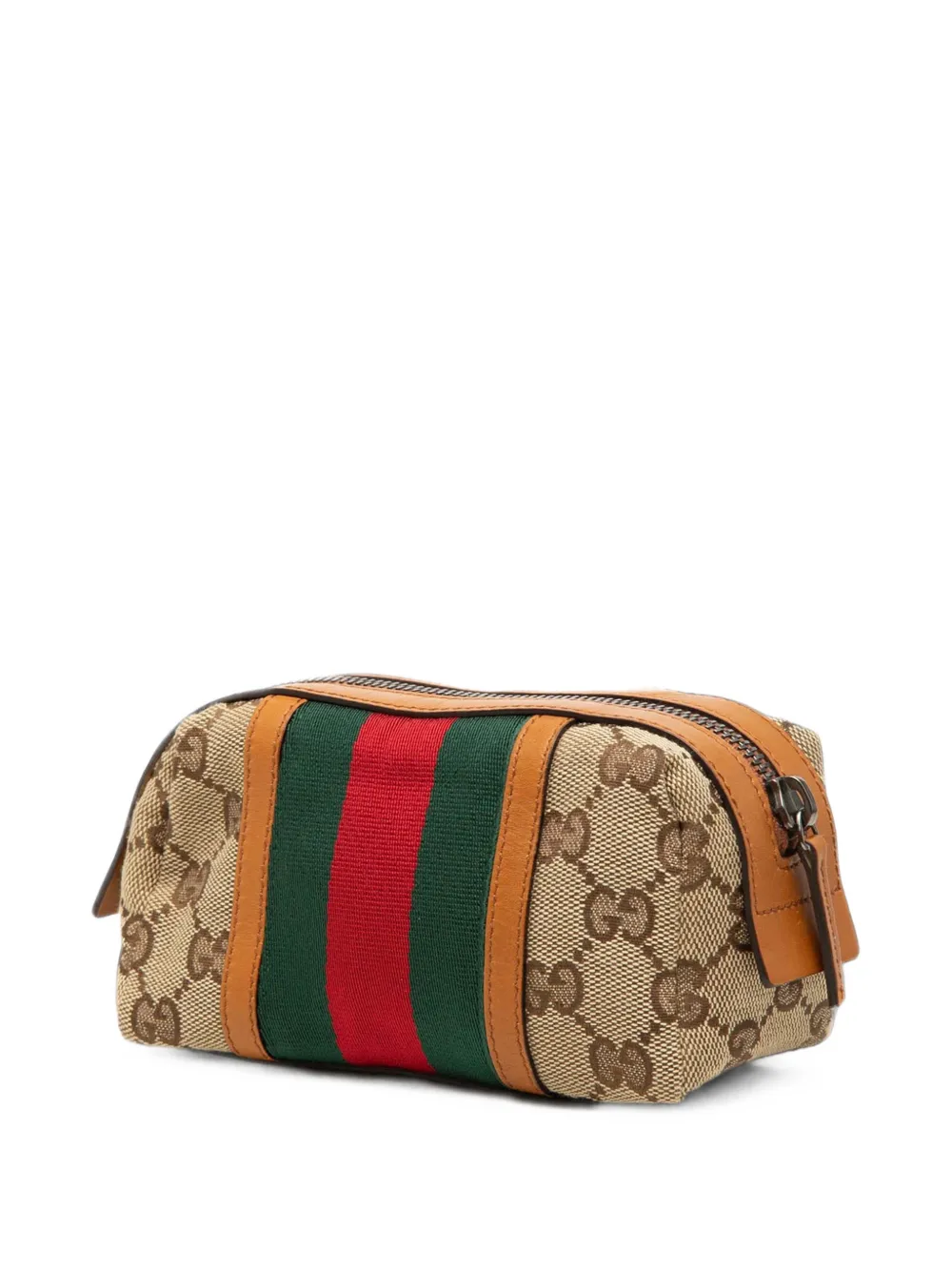 Gucci Pre-Owned 2000-2015 GG Canvas Web Cosmetic pouch - Toni neutri