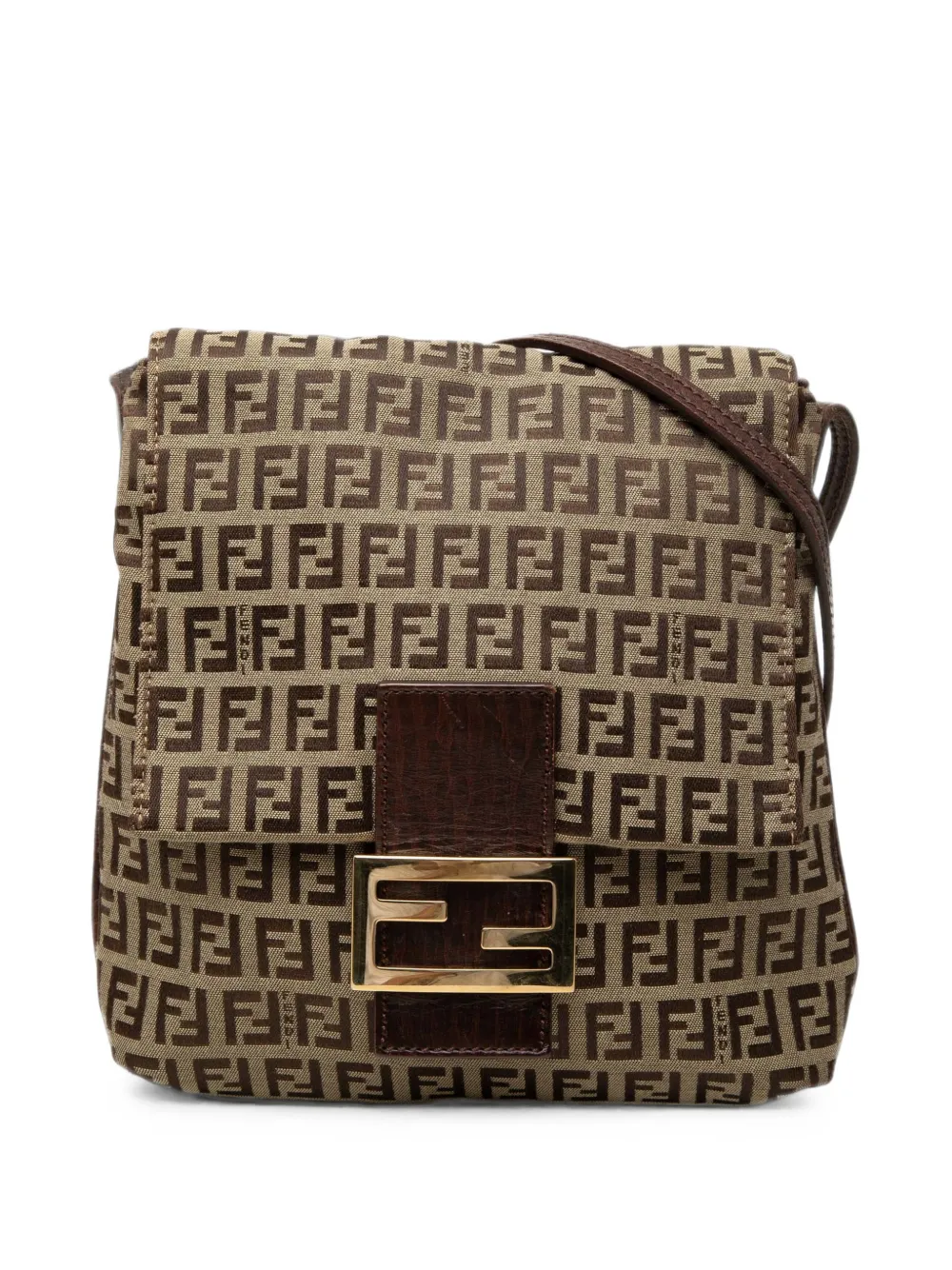 Fendi Pre-Owned 2000-2010 Zucchino Canvas crossbody bag - Marrone