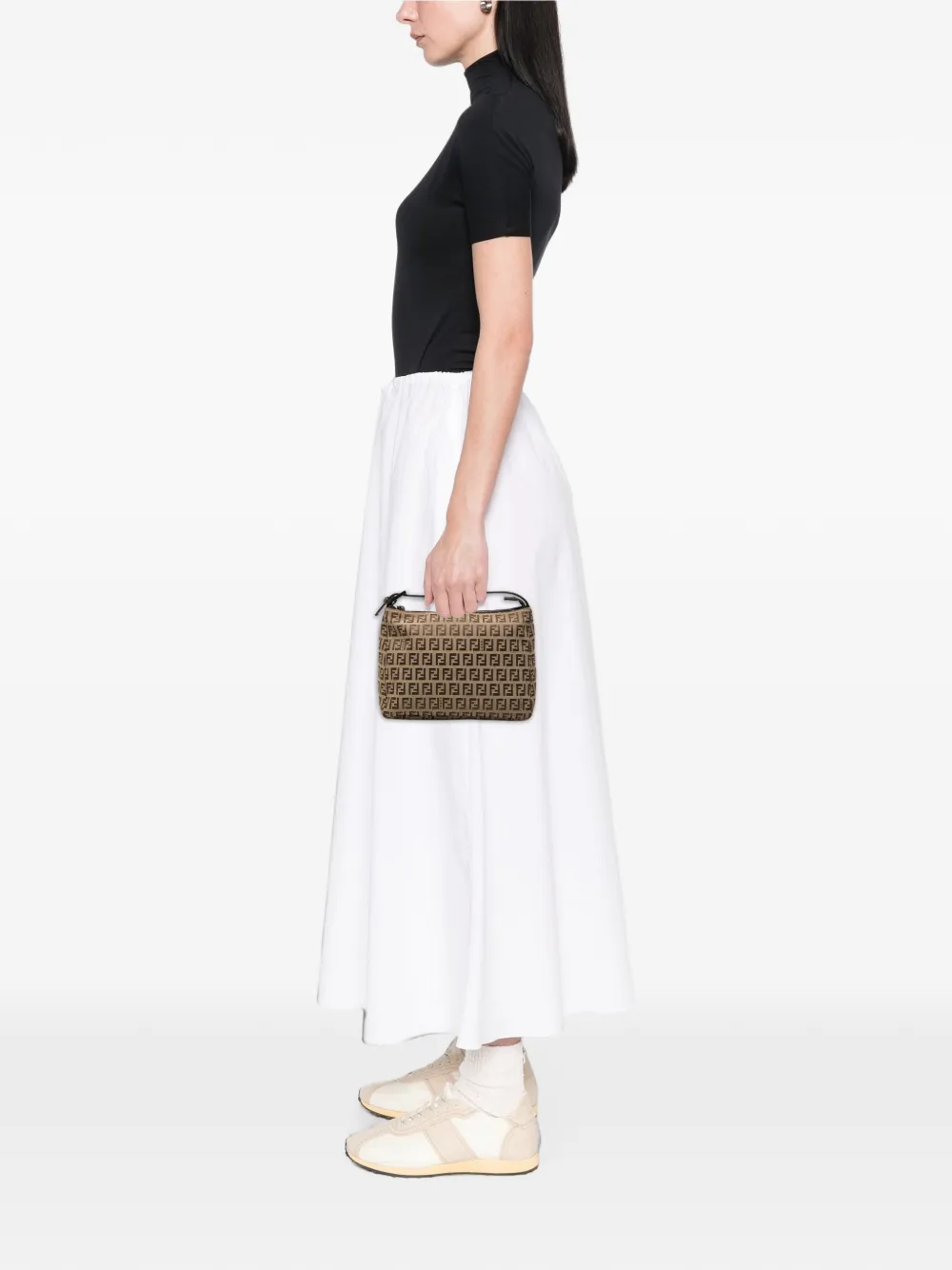 Fendi Pre-Owned 2000-2010 Zucchino Canvas handbag - Braun