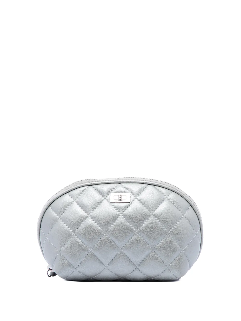 CHANEL Pre-Owned Pouch Reissue 2.55 in pelle di agnello trapuntata 2013-2014 - Argento