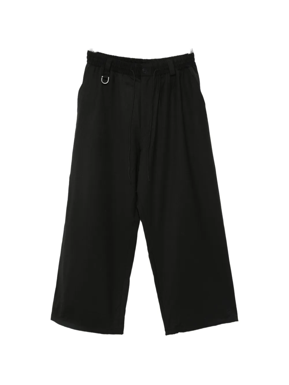 Y-3 drawstring wide-leg trousers - Schwarz