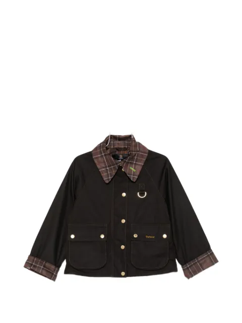 Barbour chaqueta Spey con cuello a cuadros