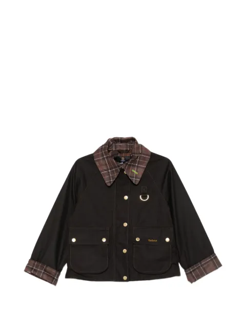 Barbour Spey checked-collar jacket