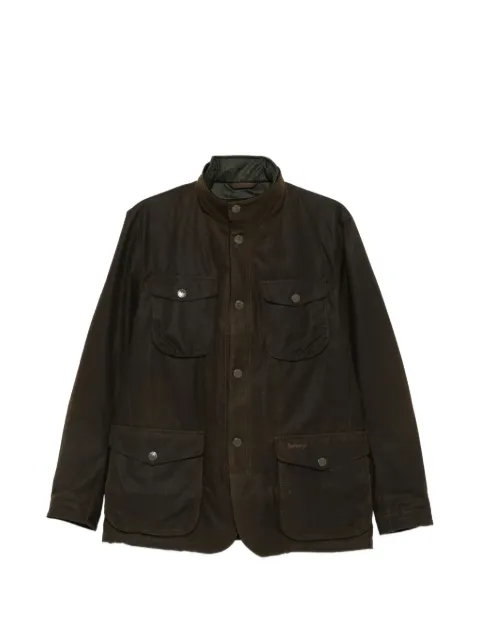 Barbour waxed elbow-patch coat