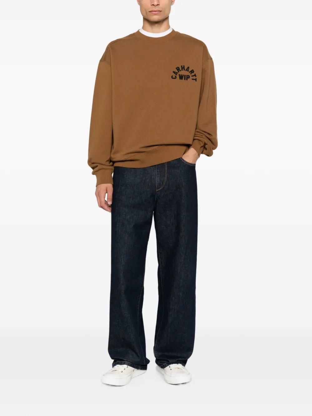 Carhartt WIP Sweater met ronde hals Bruin