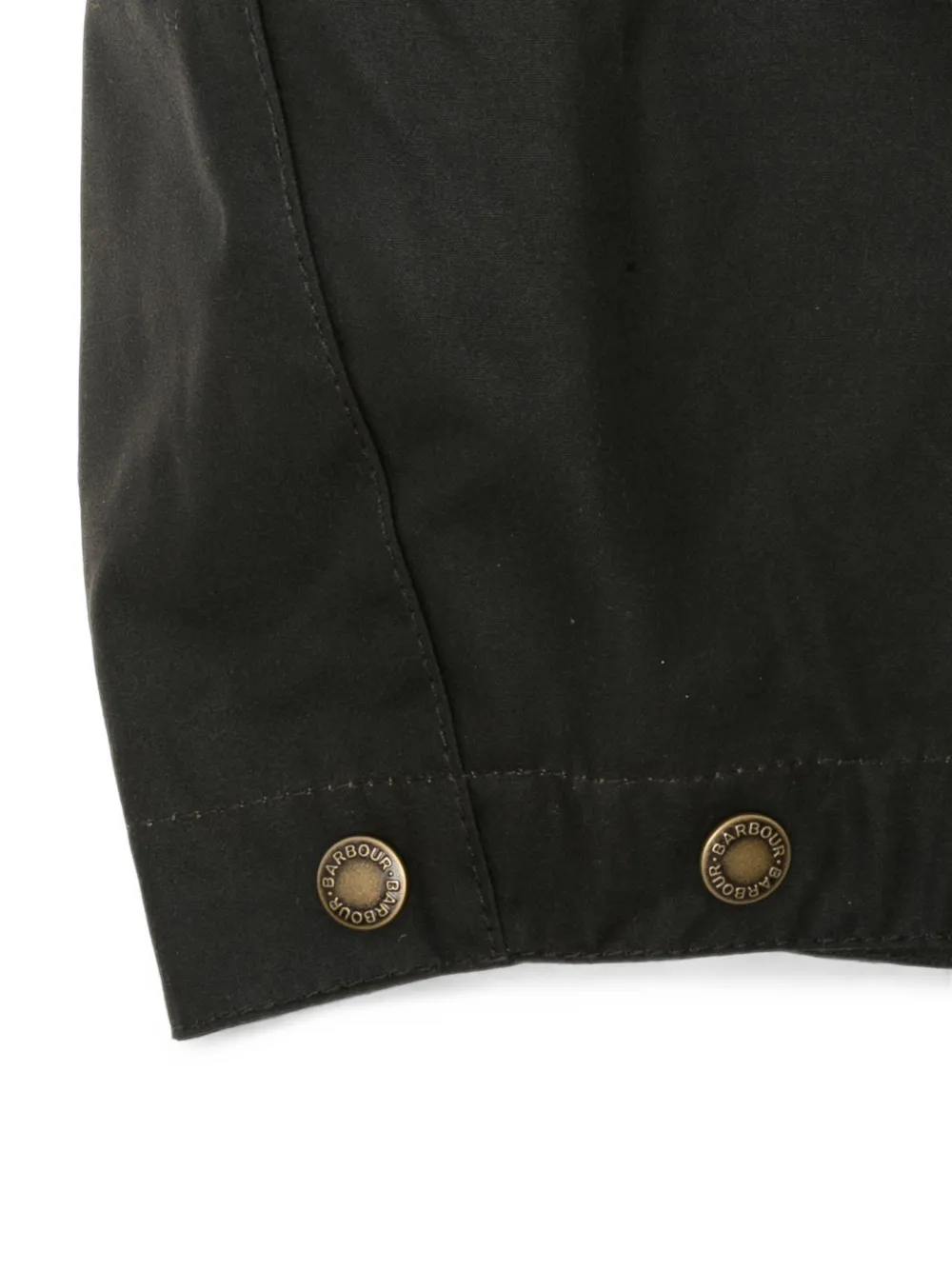 Barbour Capuchon met drukknoop Groen