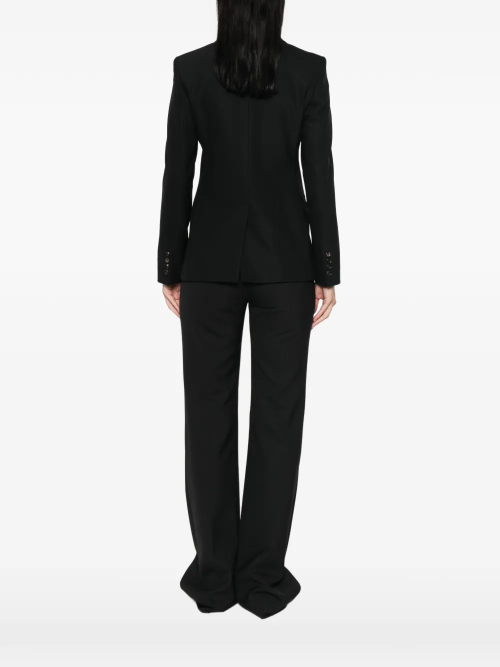 Max Mara Jack met dubbele rij knopen Zwart