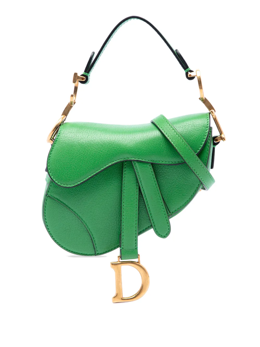 Christian Dior Pre-Owned 2022 Micro Goatskin Saddle Bag satchel - Grün