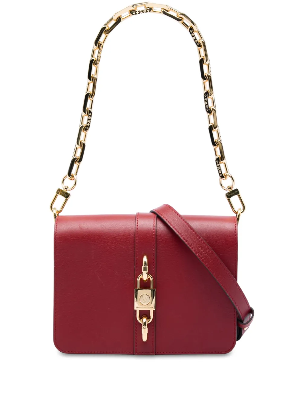 Louis Vuitton Pre-Owned 2020 Calfskin Rendez Vous satchel - Rosso