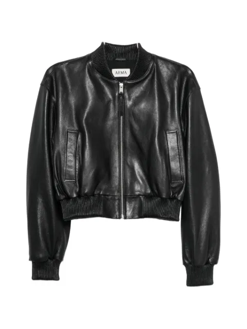 Arma Hannan leather bomber jacket