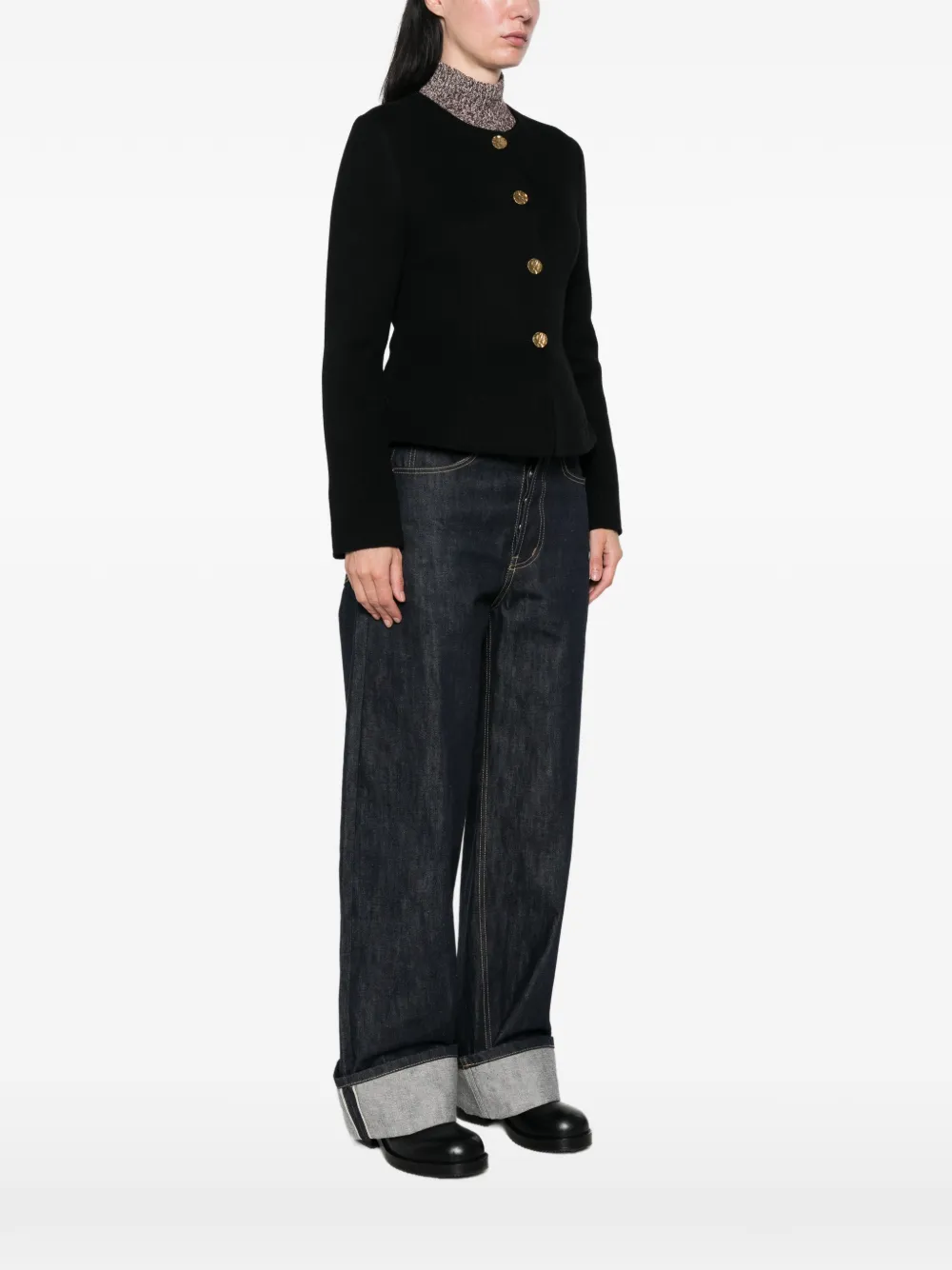 Arma Button-up jack Zwart