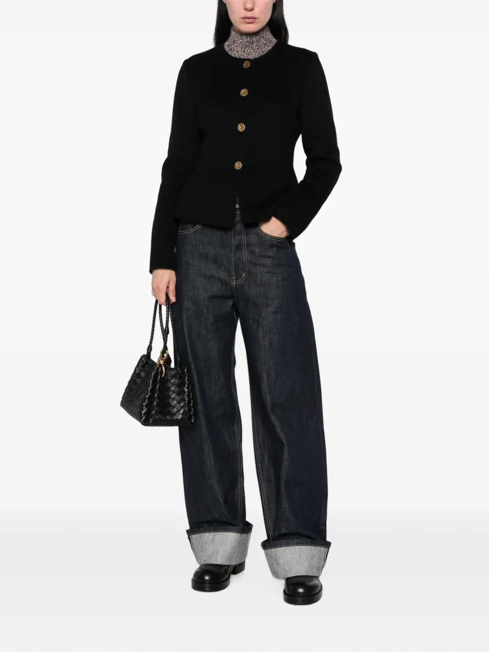 Arma Button-up jack Zwart