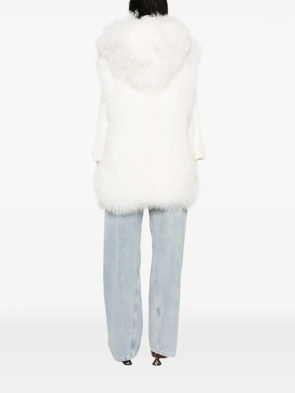 Yves Salomon Lammy bodywarmer Wit