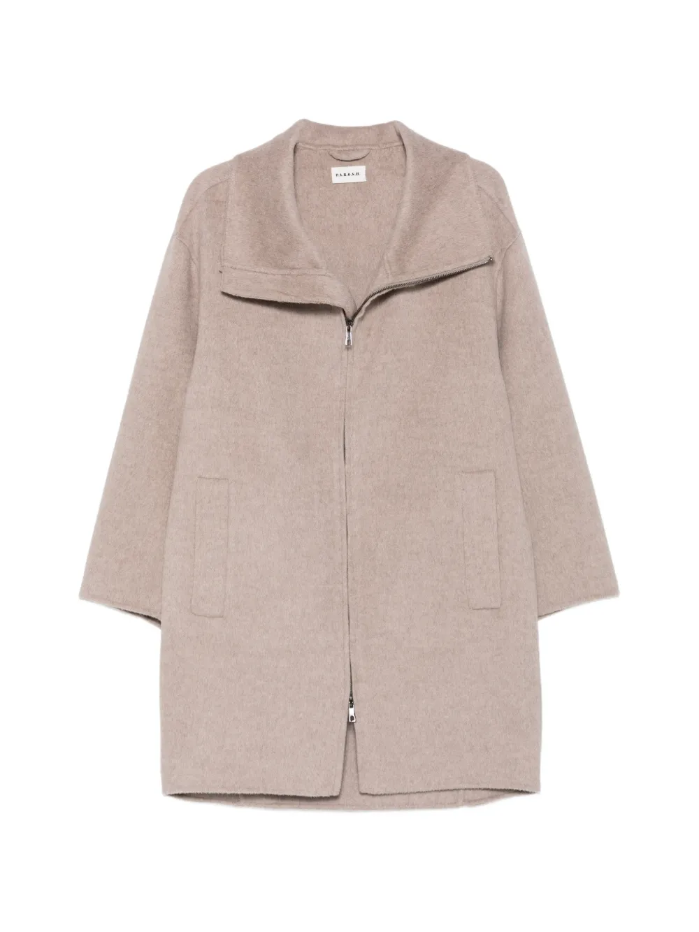 P.A.R.O.S.H. high-neck zip-up coat