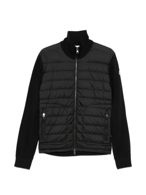Moncler quilted-panel zip-up jacket