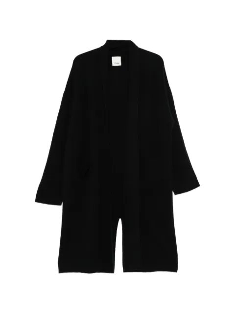 Allude shawl-lapel patch-pocket cardigan