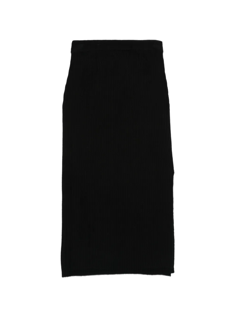 Allude Ribgebreide rok Zwart